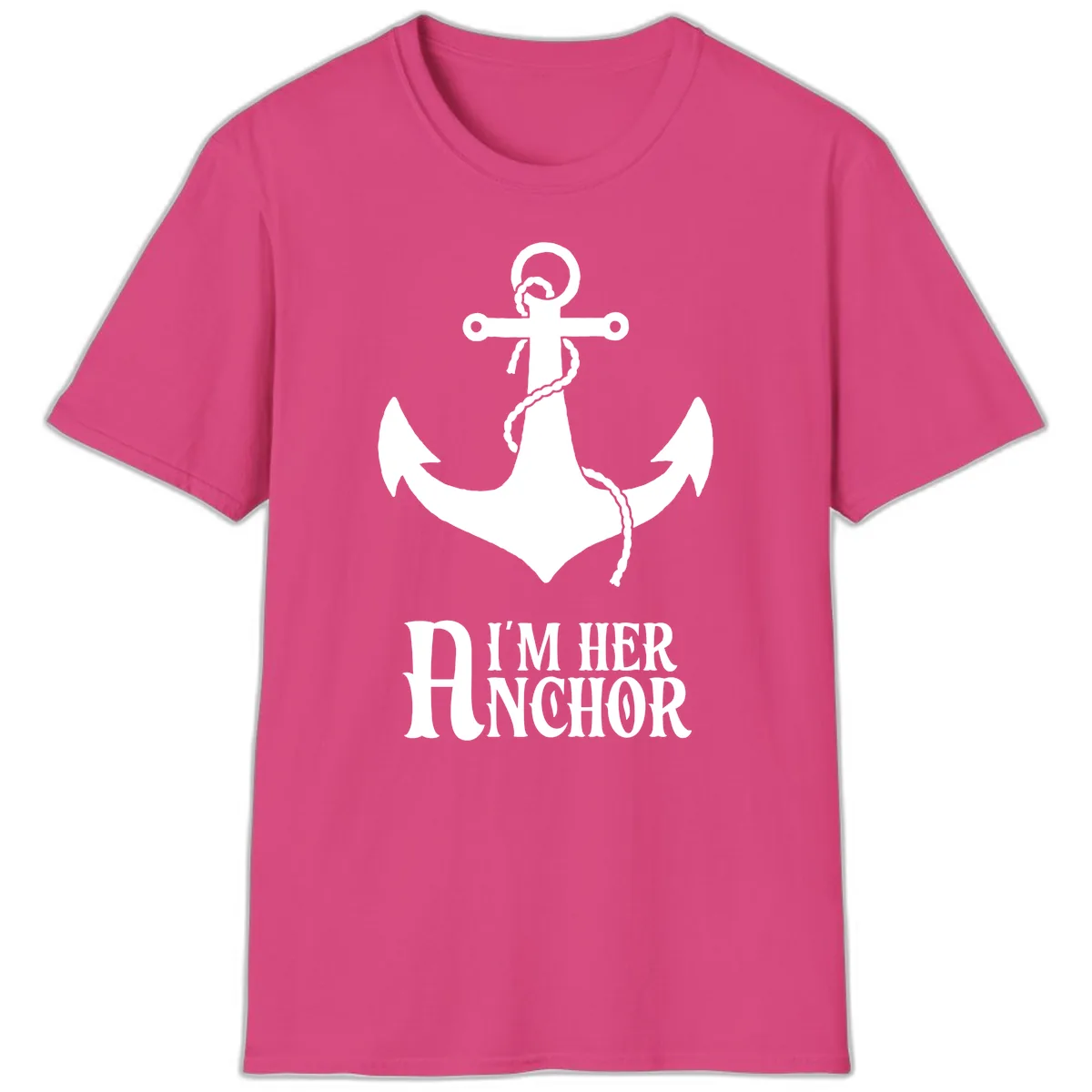 I'm Her Anchor T-Shirt in Heliconia