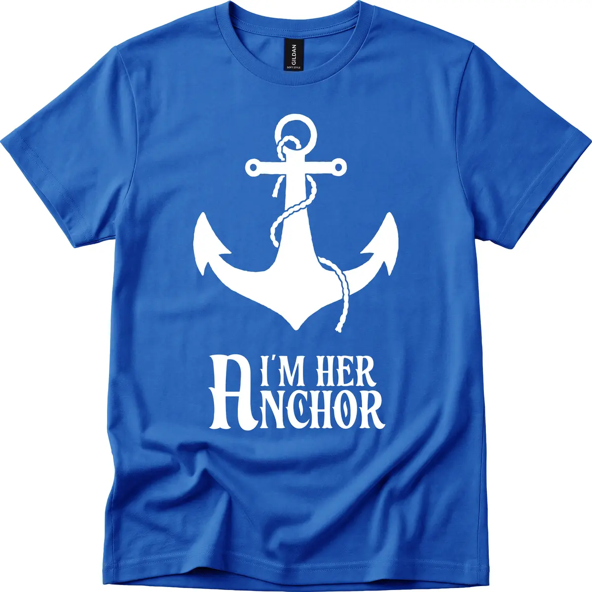 I'm Her Anchor T-Shirt in Royal