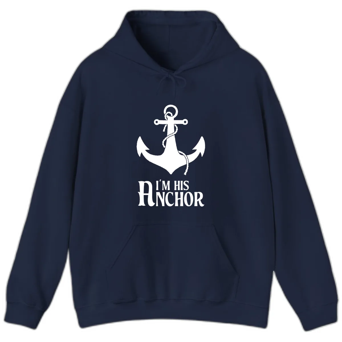 I'm His Anchor Hoodie in Navy