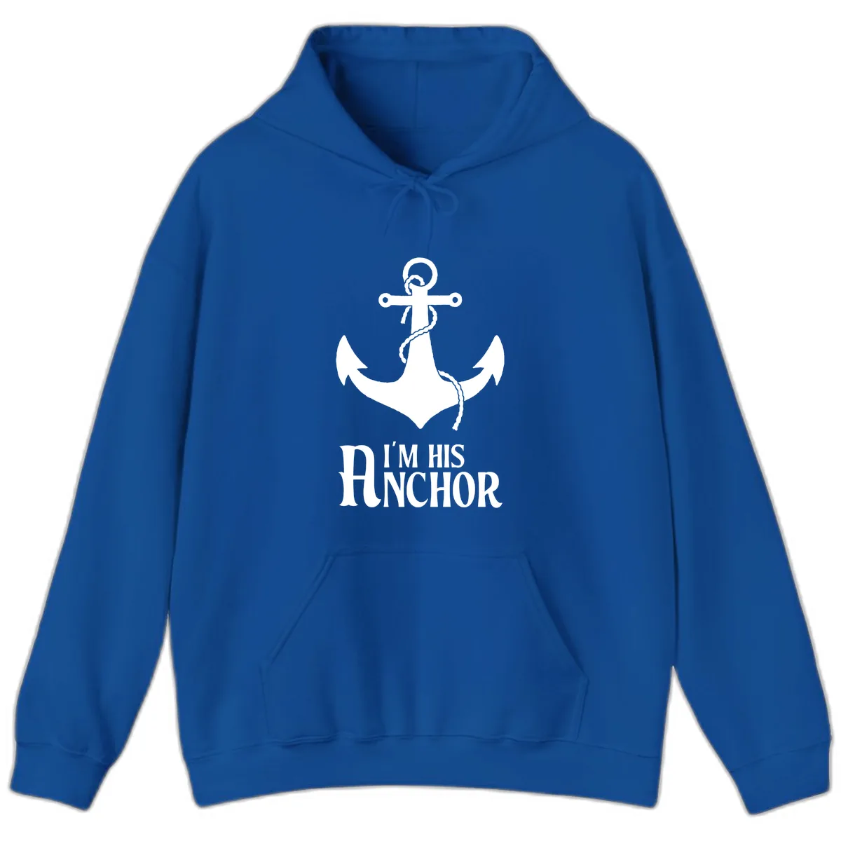 I'm His Anchor Hoodie in Royal