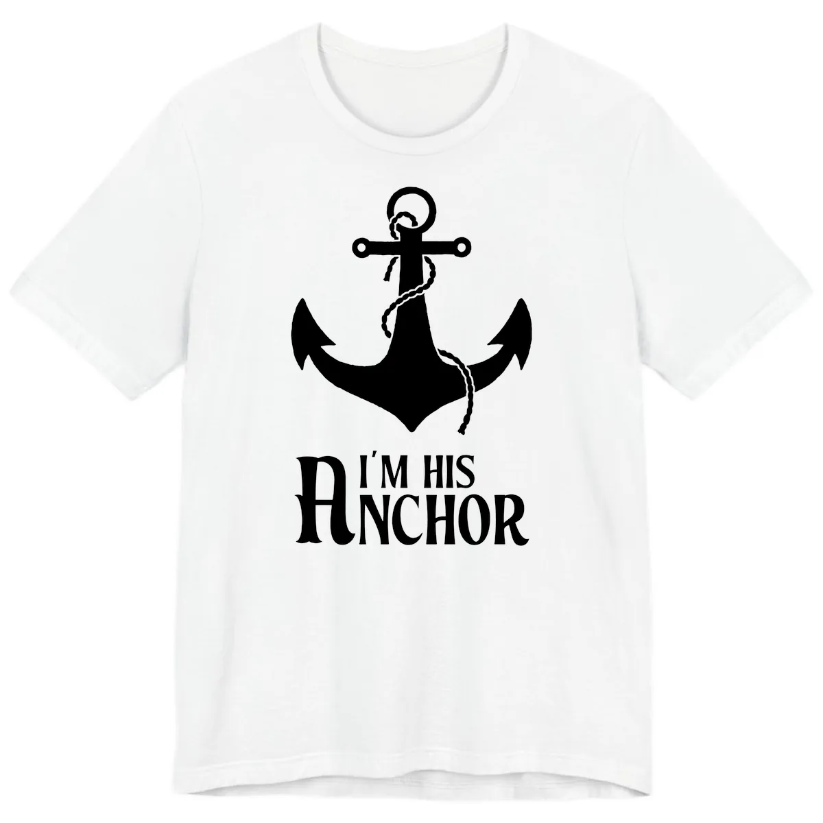 I'm His Anchor Premium T-Shirt in White