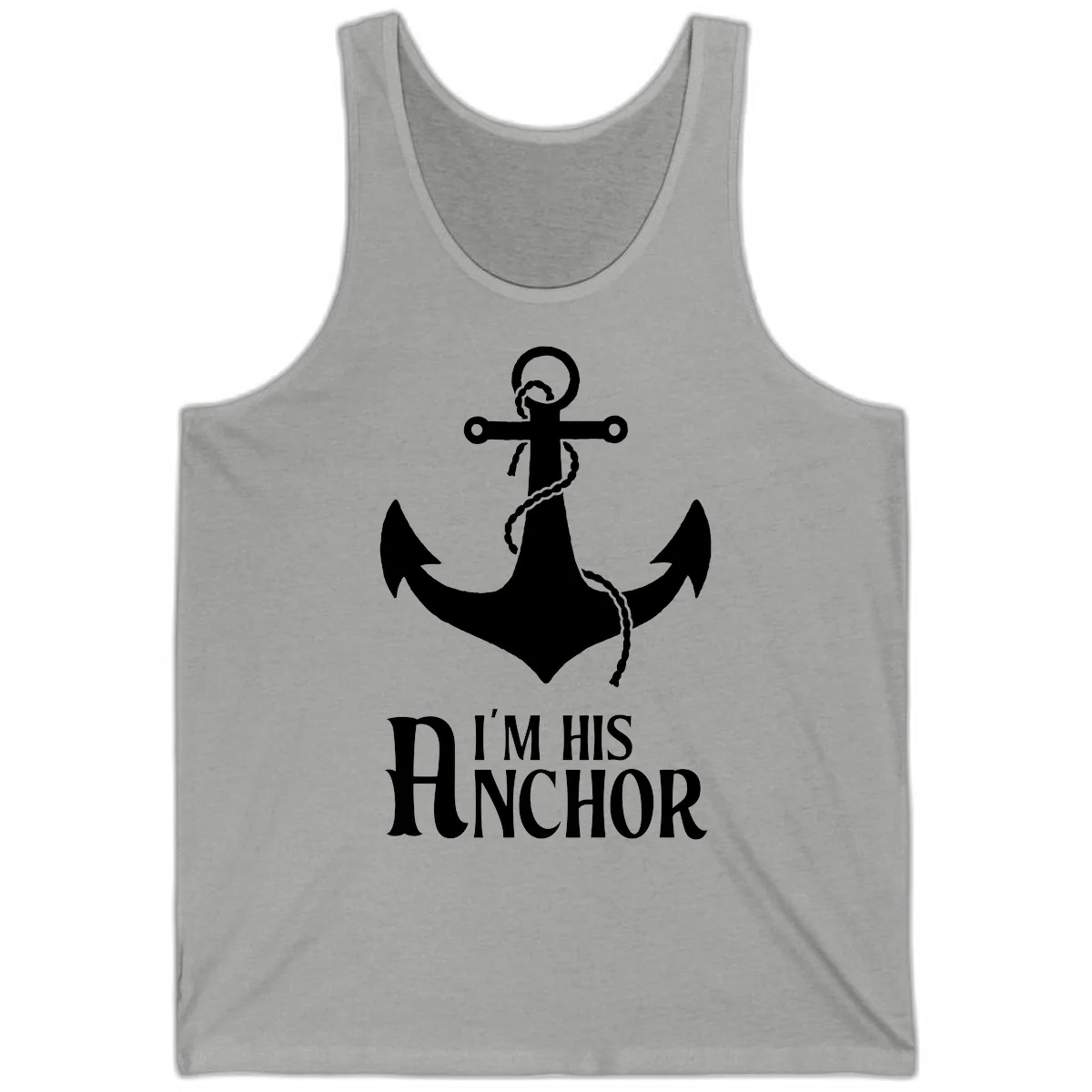 I'm His Anchor Tank in Athletic Heather