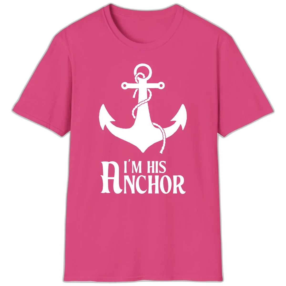 I'm His Anchor T-Shirt in Heliconia