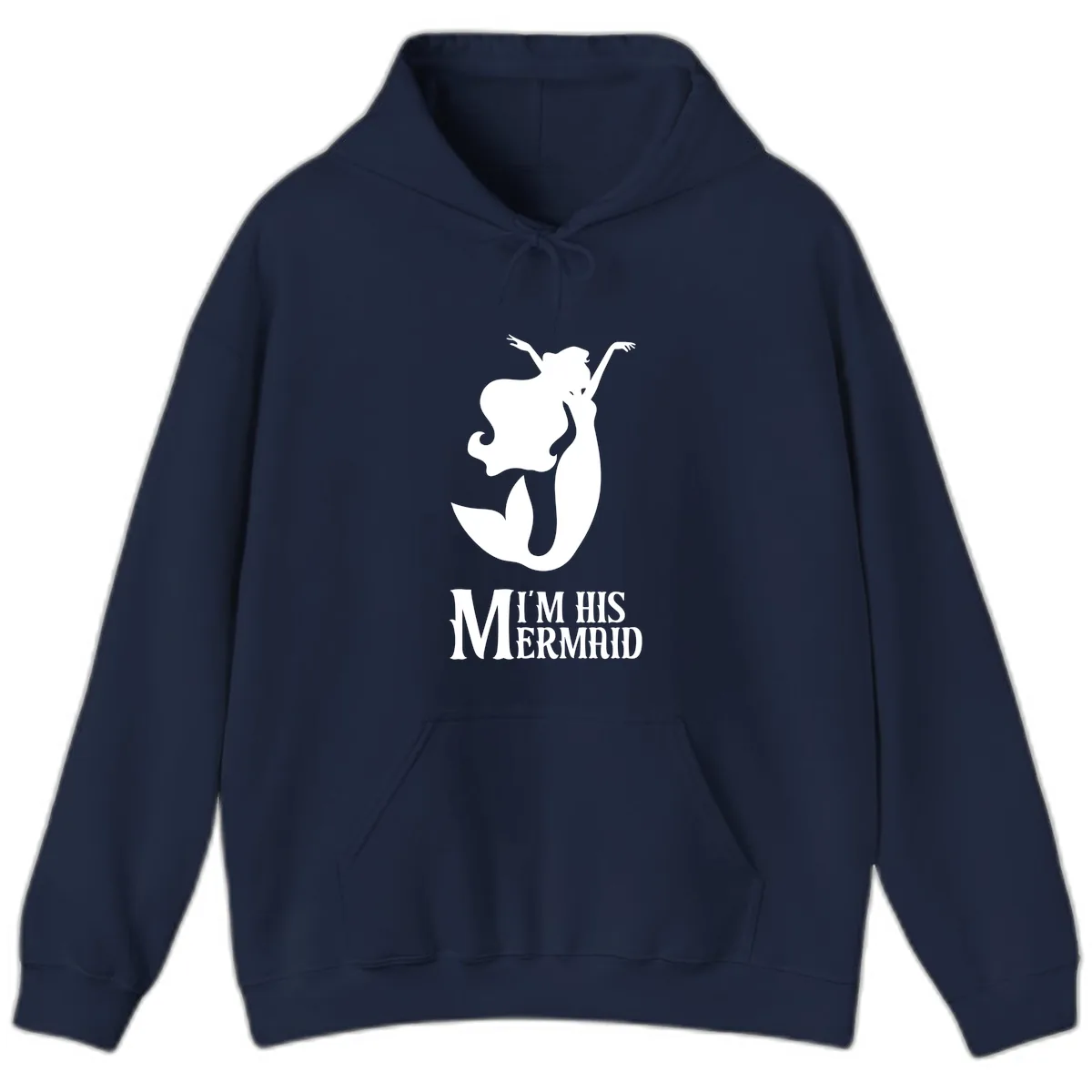 I'm His Mermaid Hoodie in Navy