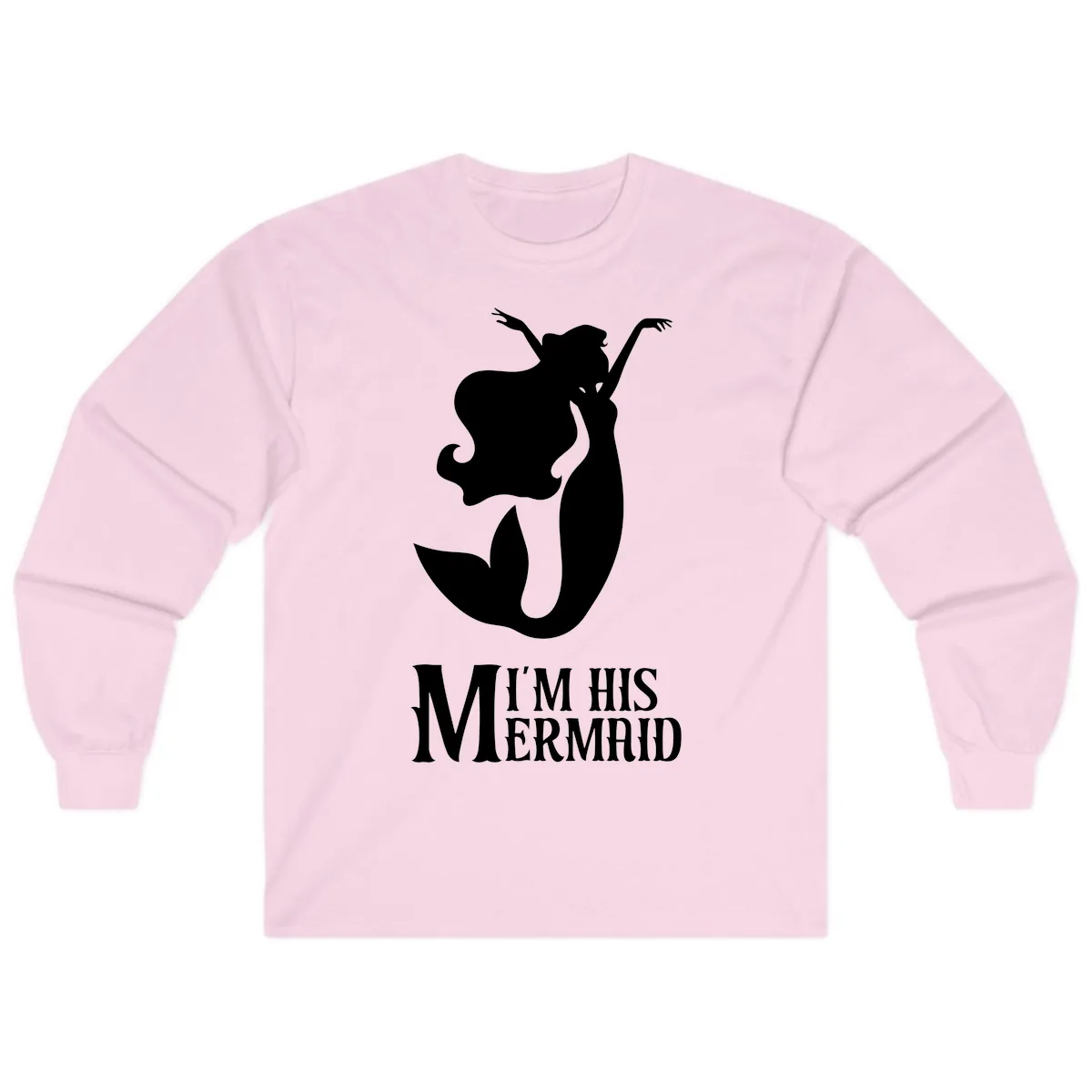 I'm His Mermaid Long Sleeve in Light Pink