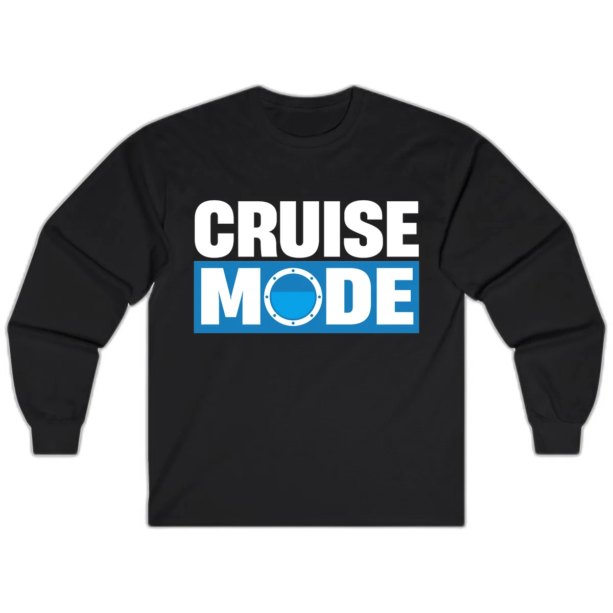 Cruise Mode Porthole Long Sleeve in Black