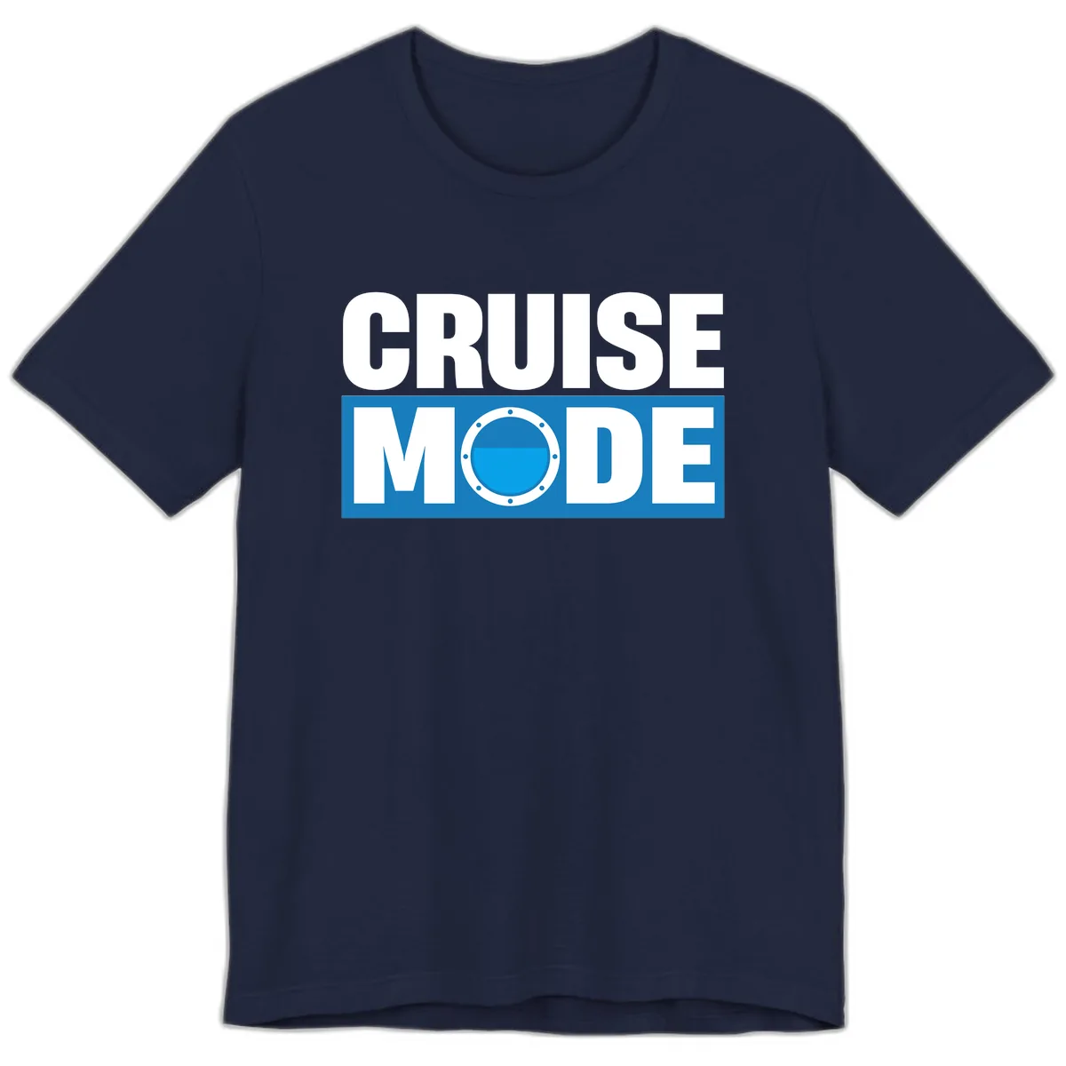 Cruise Mode Porthole Premium T-Shirt in Navy