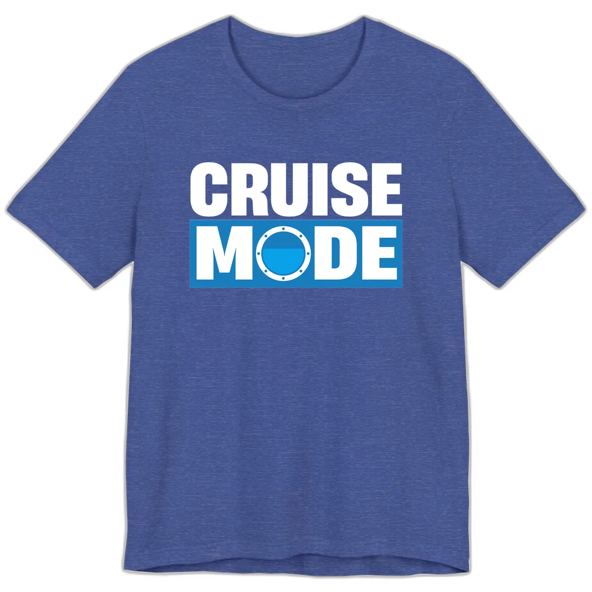 Cruise Mode Porthole Premium T-Shirt in Heather True Royal