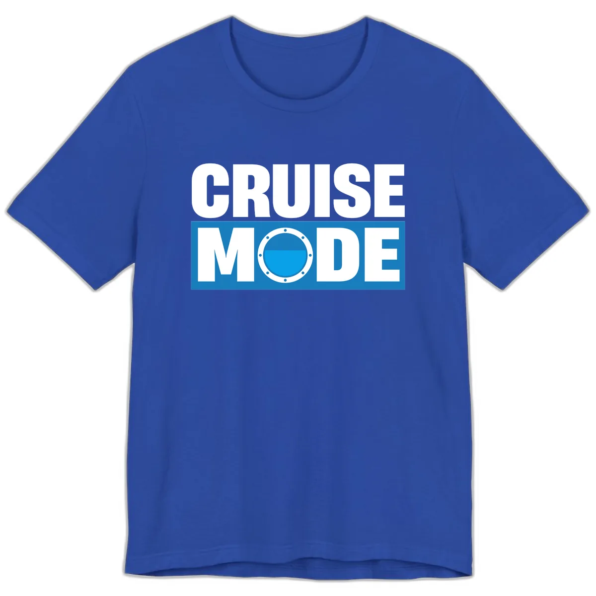 Cruise Mode Porthole Premium T-Shirt in True Royal