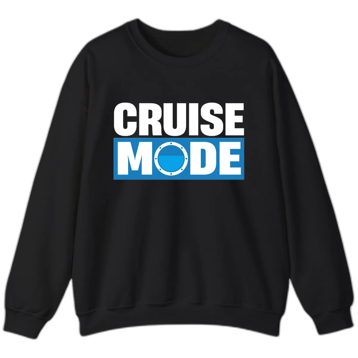 Cruise Mode Porthole Sweatshirt in Black