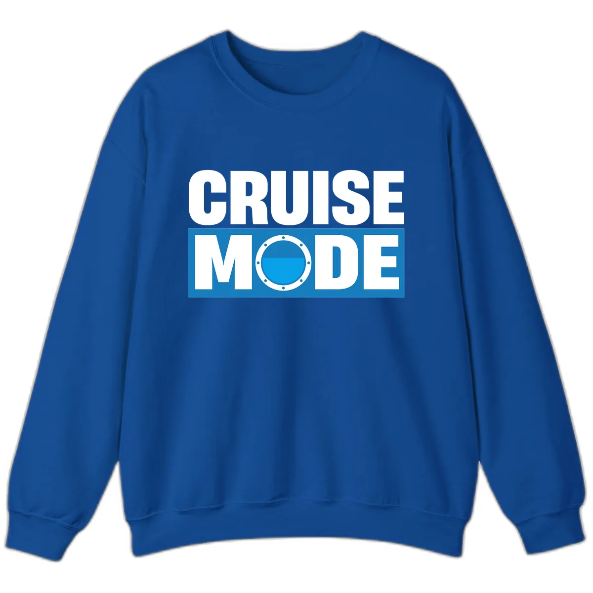 Cruise Mode Porthole Sweatshirt in Royal