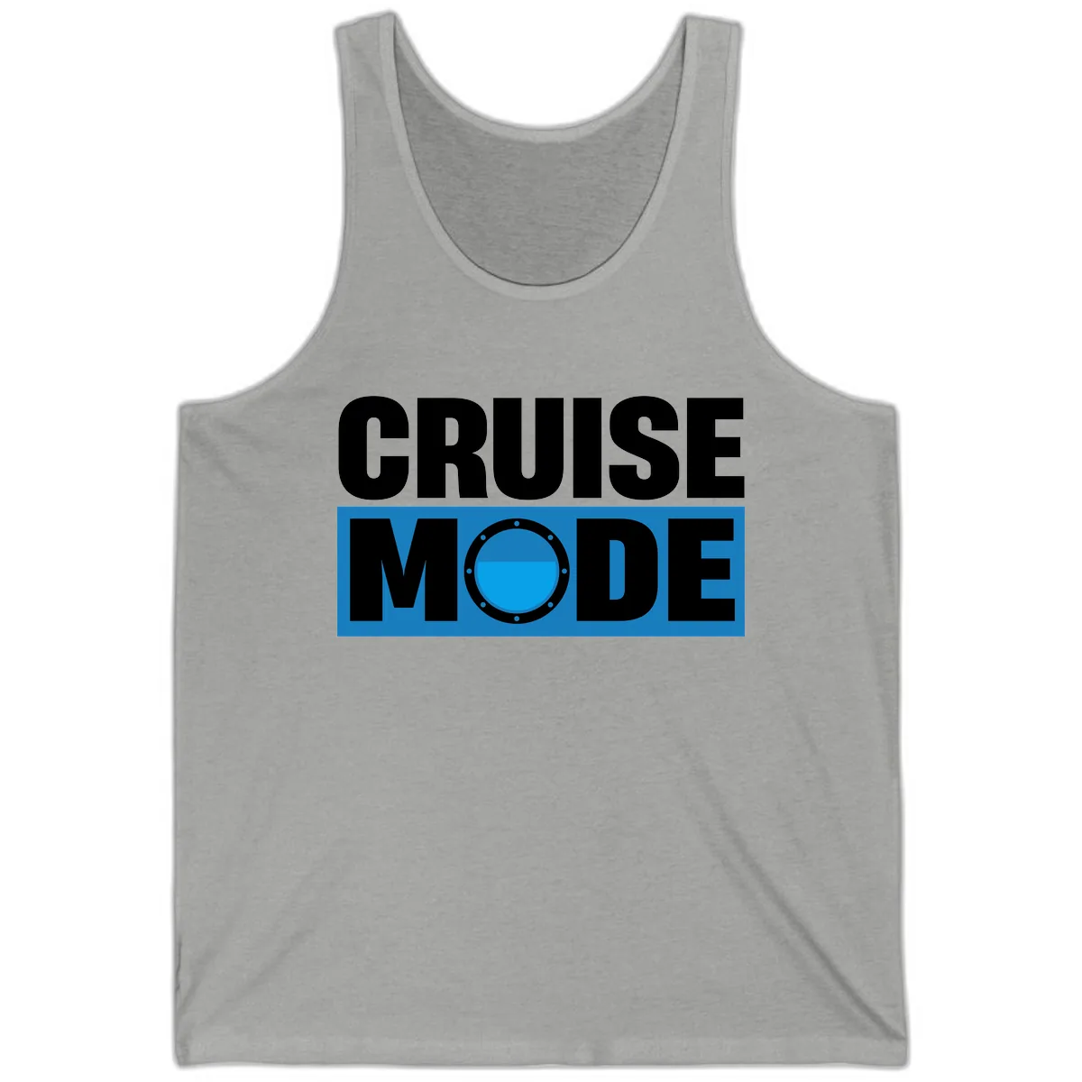 Cruise Mode Porthole Tank in Athletic Heather