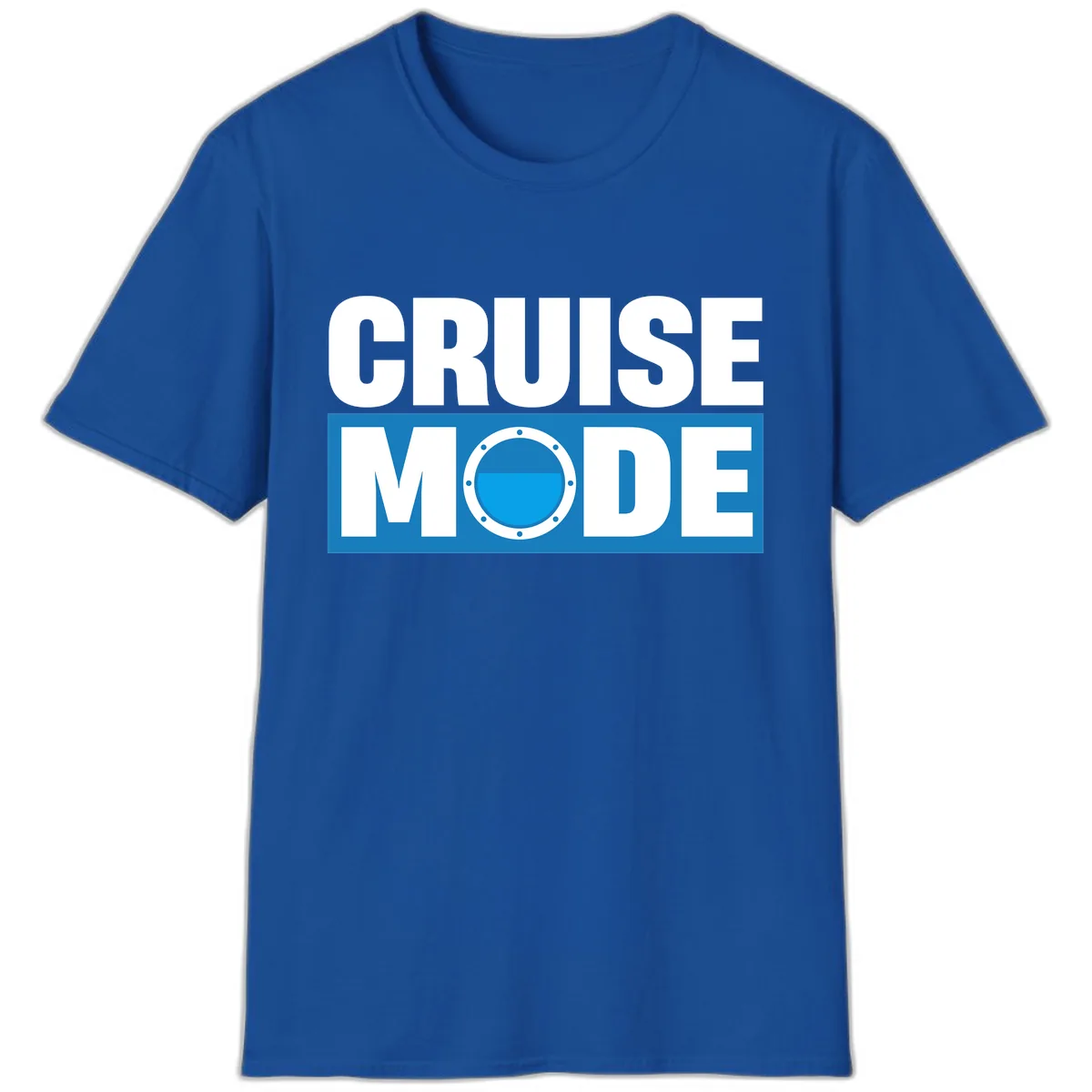 Cruise Mode Porthole T-Shirt in Royal
