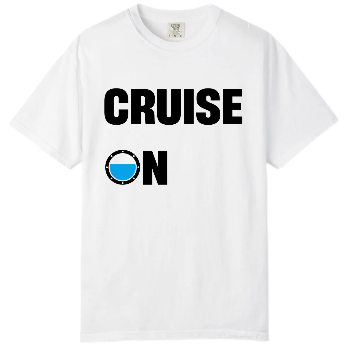 Cruise On Porthole Comfort Color in White