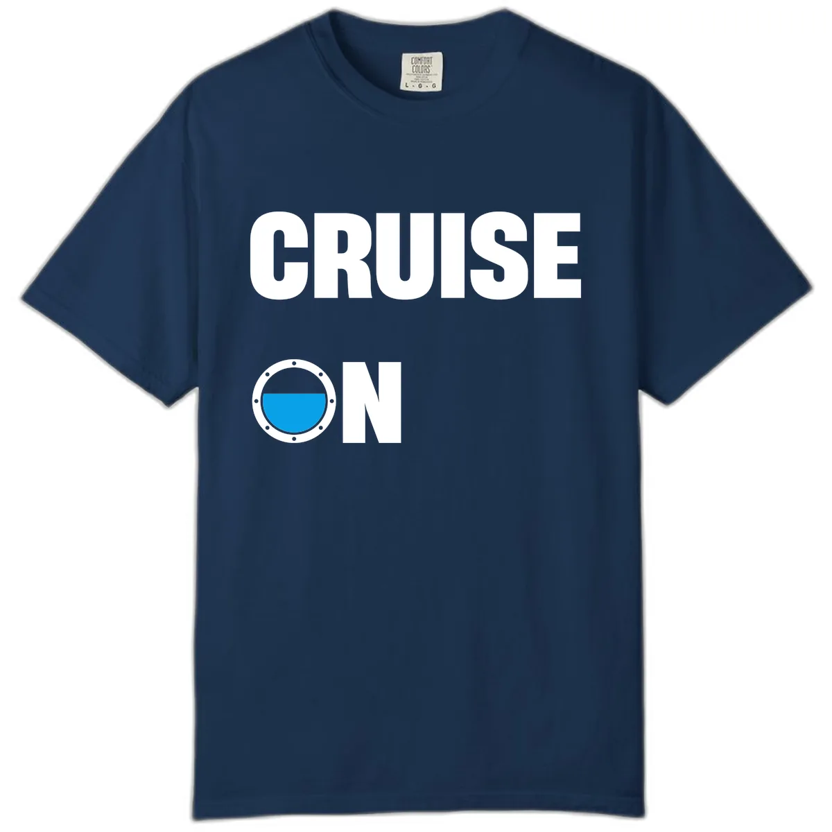 Cruise On Porthole Comfort Color in Navy