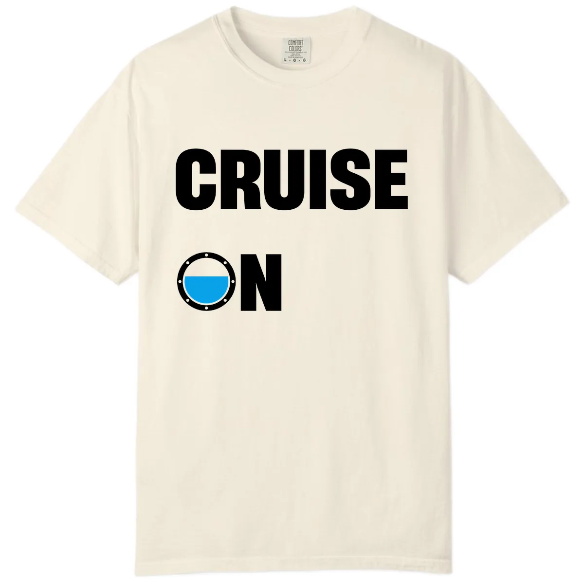 Cruise On Porthole Comfort Color in Ivory