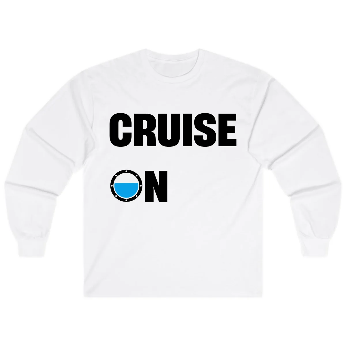 Cruise On Porthole Long Sleeve in White