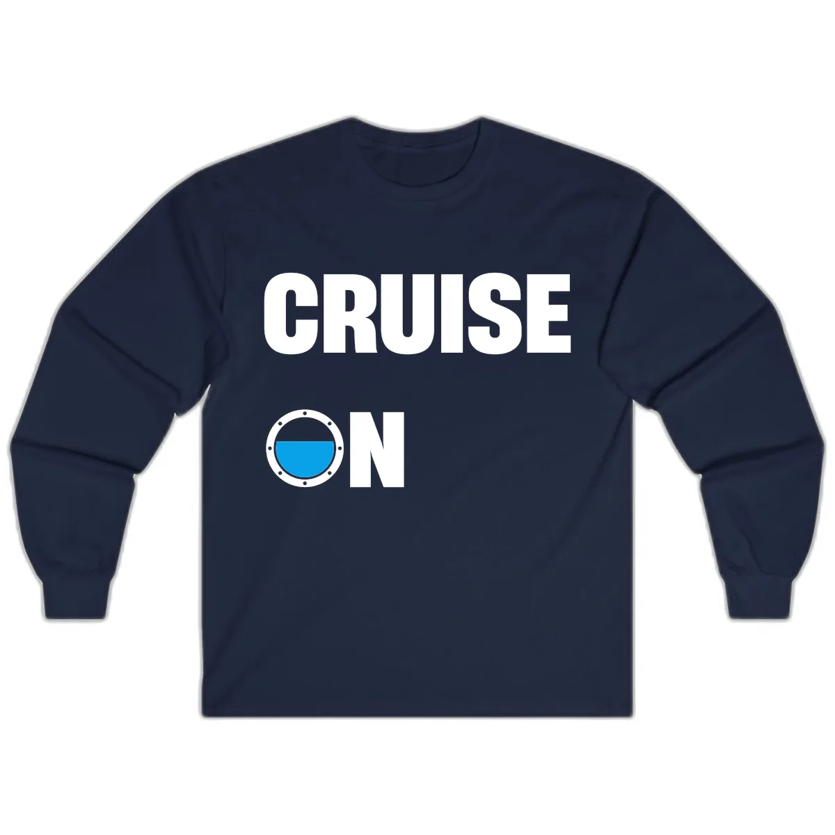 Cruise On Porthole Long Sleeve in Navy