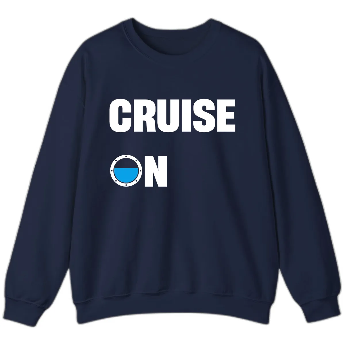 Cruise On Porthole Sweatshirt in Navy