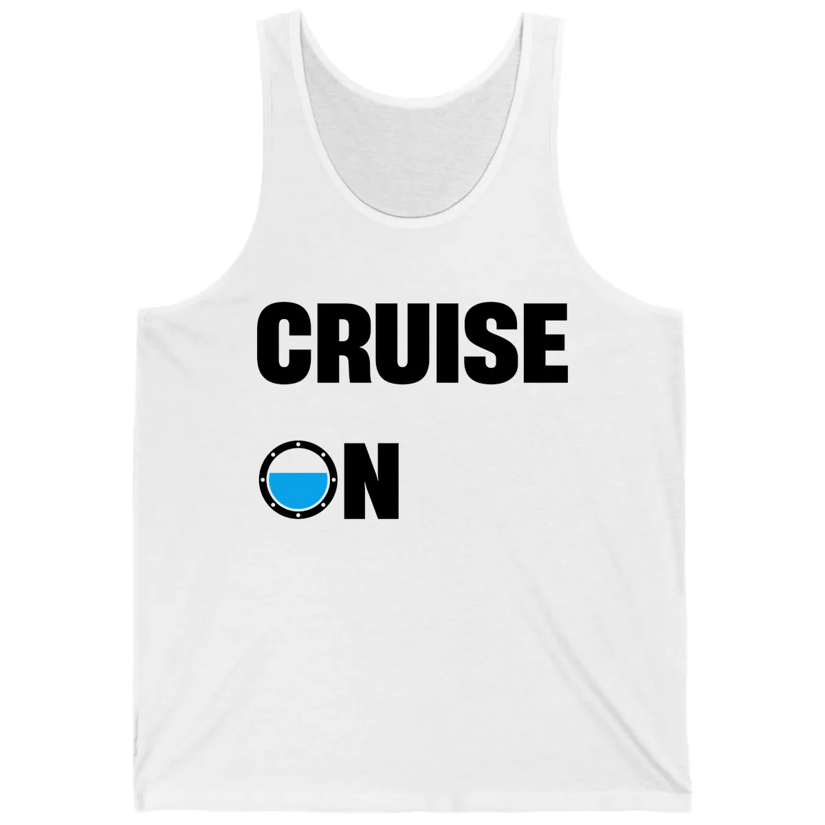 Cruise On Porthole Tank in White