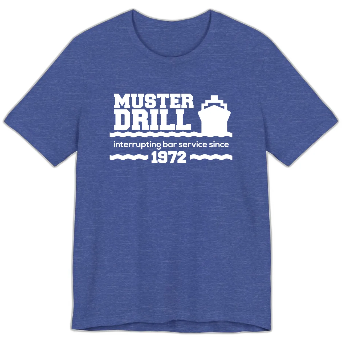 Muster Drill Interrupting Bar Service Since 1972 Premium T-Shirt in Heather True Royal