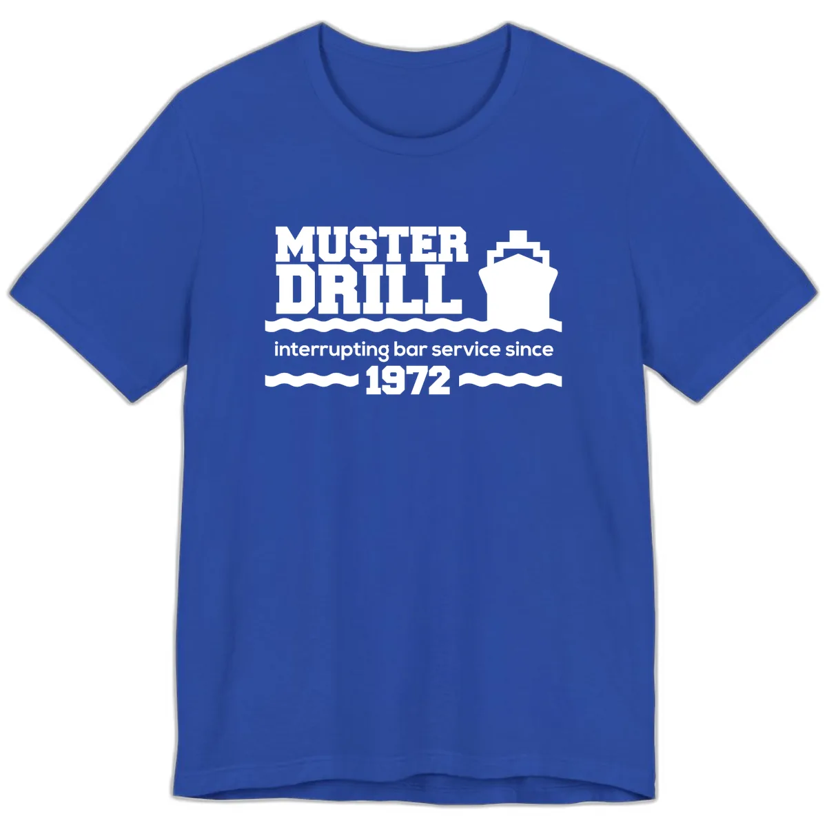 Muster Drill Interrupting Bar Service Since 1972 Premium T-Shirt in True Royal