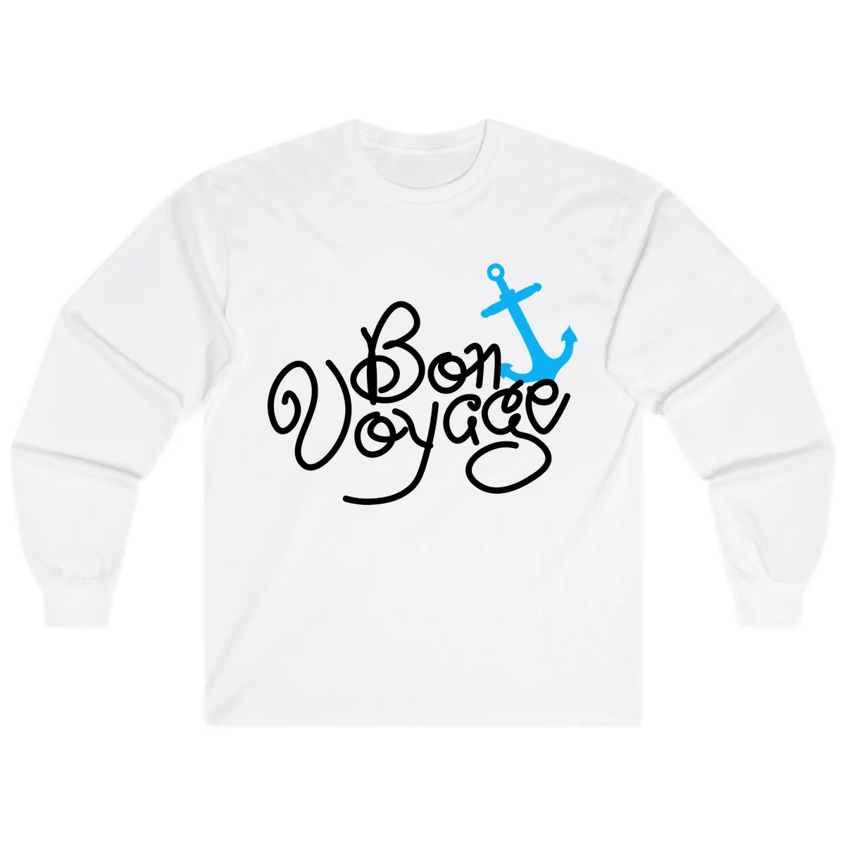On Board Voyage Anchor Long Sleeve in White
