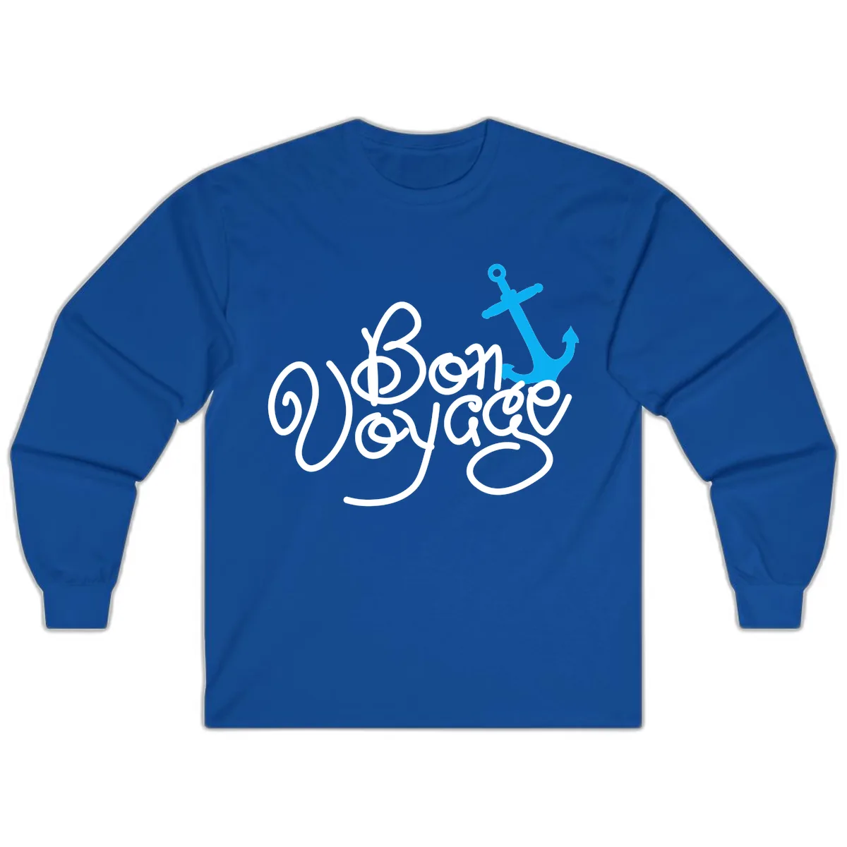 On Board Voyage Anchor Long Sleeve in Royal