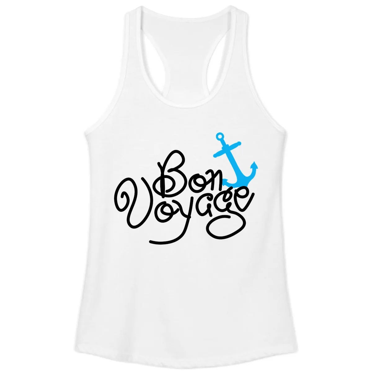 On Board Voyage Anchor Ladies Tank in White