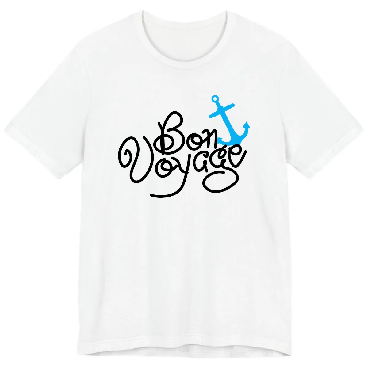 On Board Voyage Anchor Premium T-Shirt in White