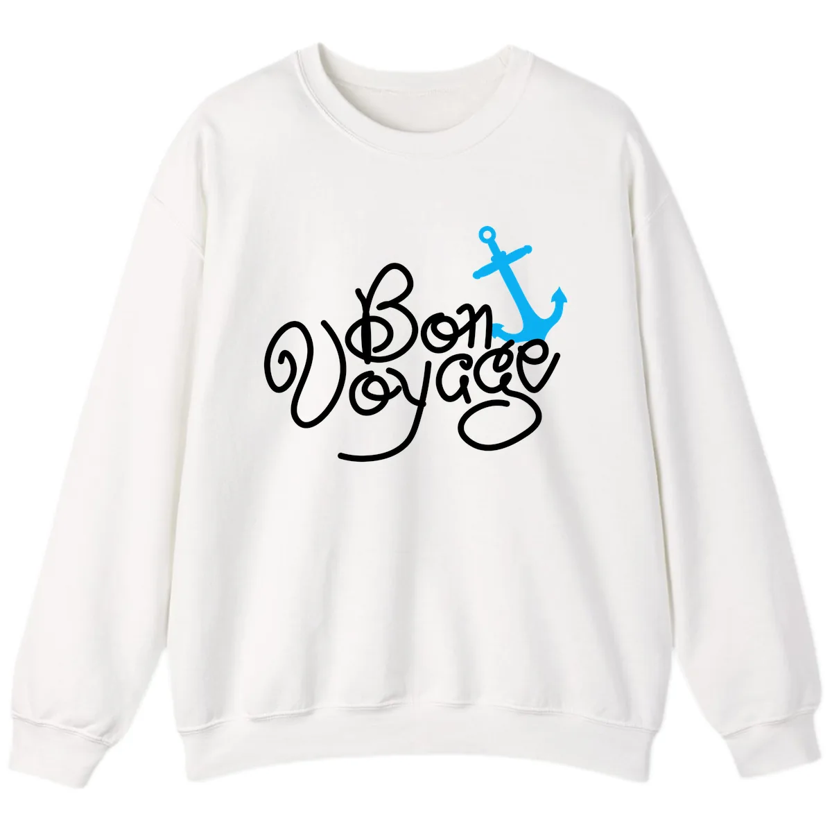 On Board Voyage Anchor Sweatshirt in White