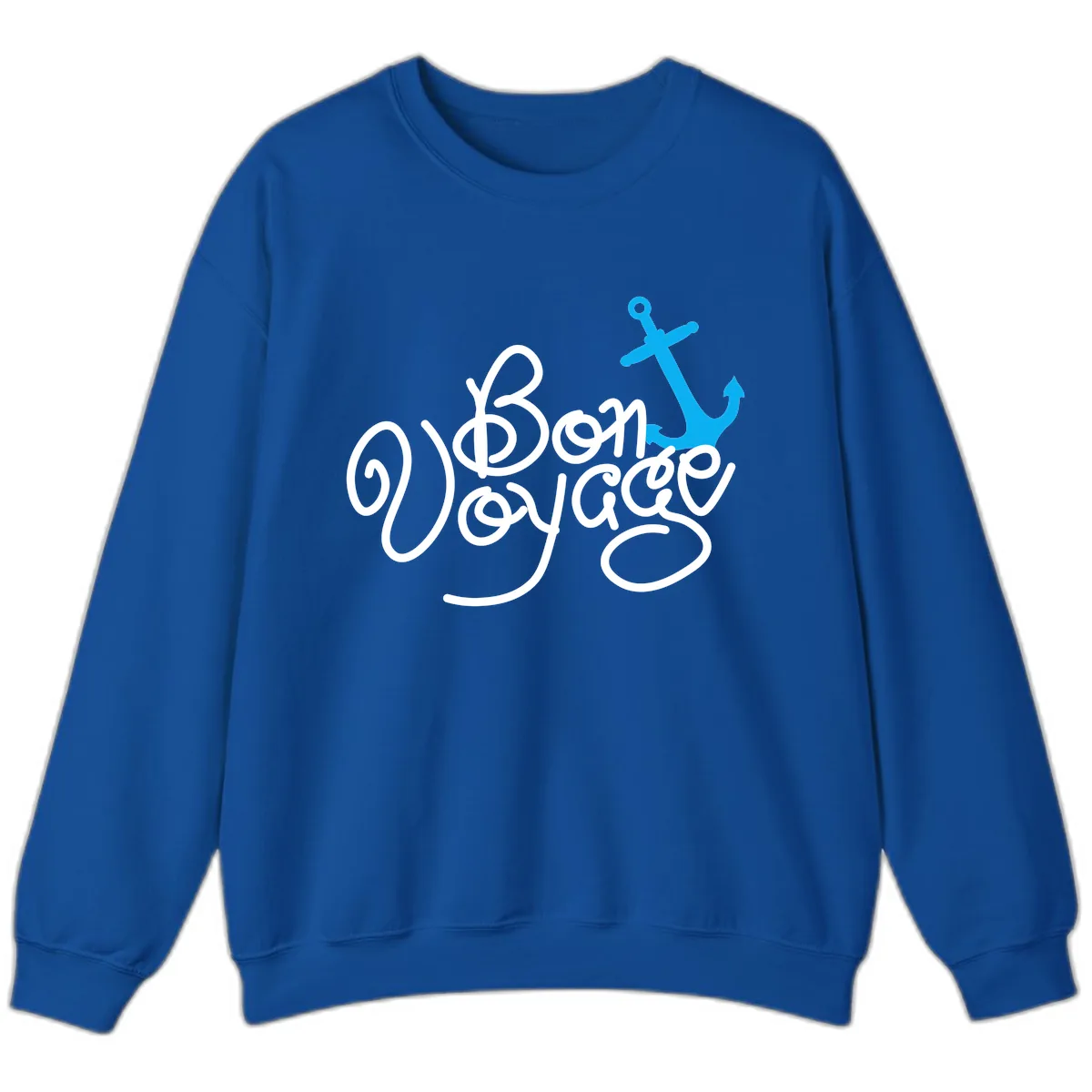 On Board Voyage Anchor Sweatshirt in Royal