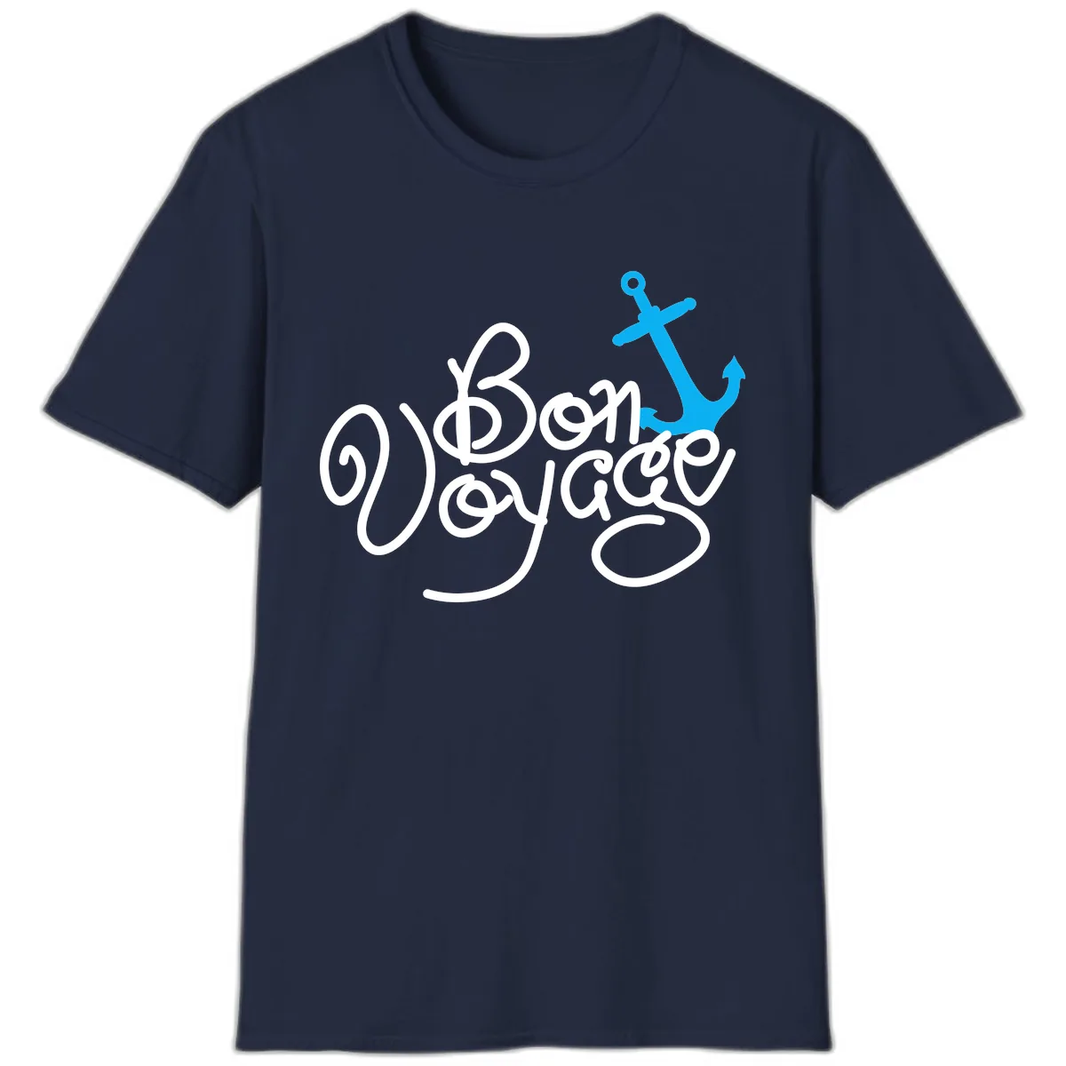 On Board Voyage Anchor T-Shirt in Navy