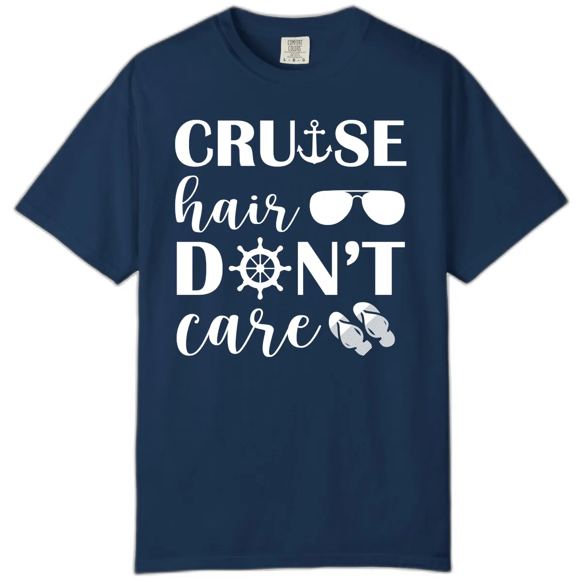 Cruise Hair Don't Care Comfort Color in Navy