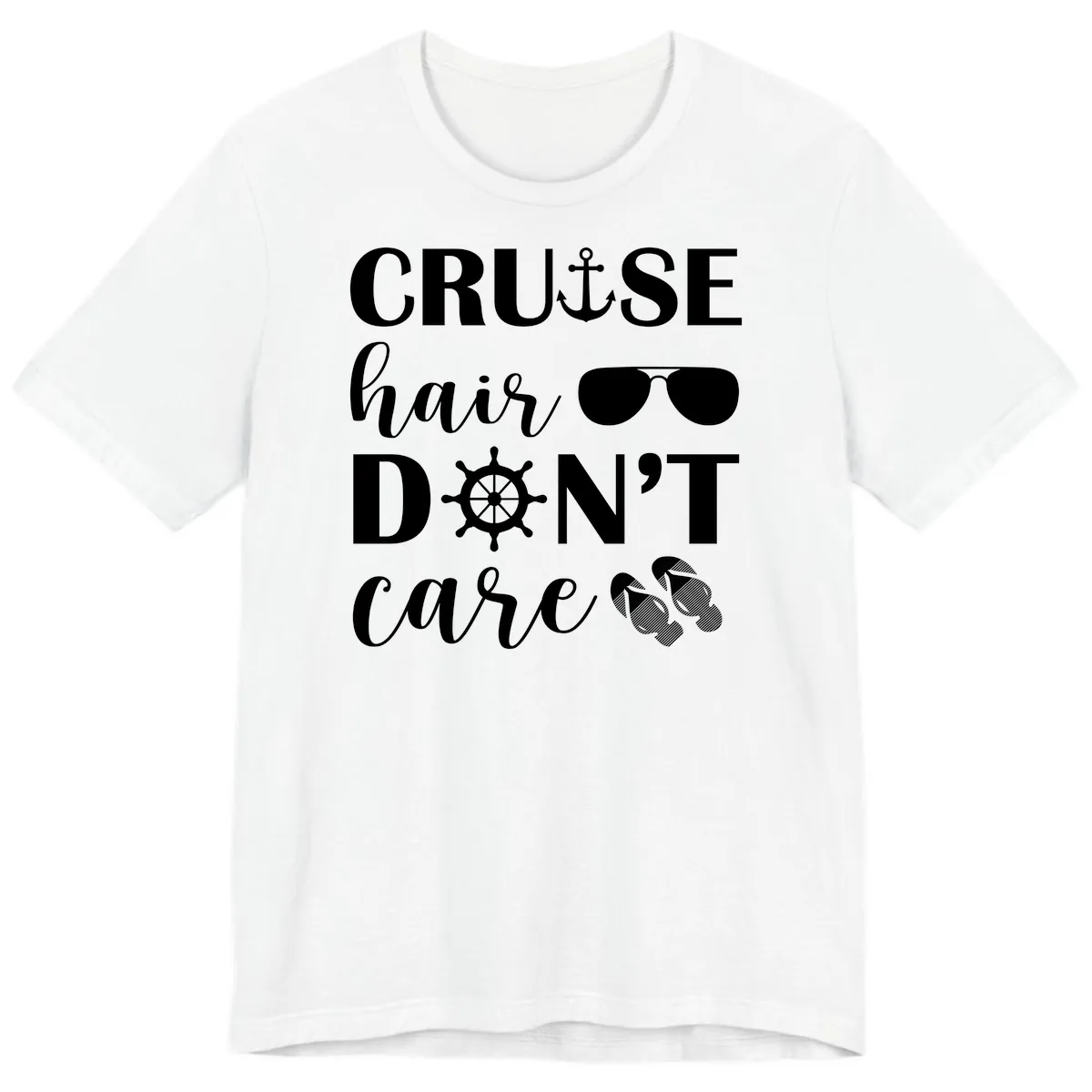 Cruise Hair Don't Care Premium T-Shirt in White