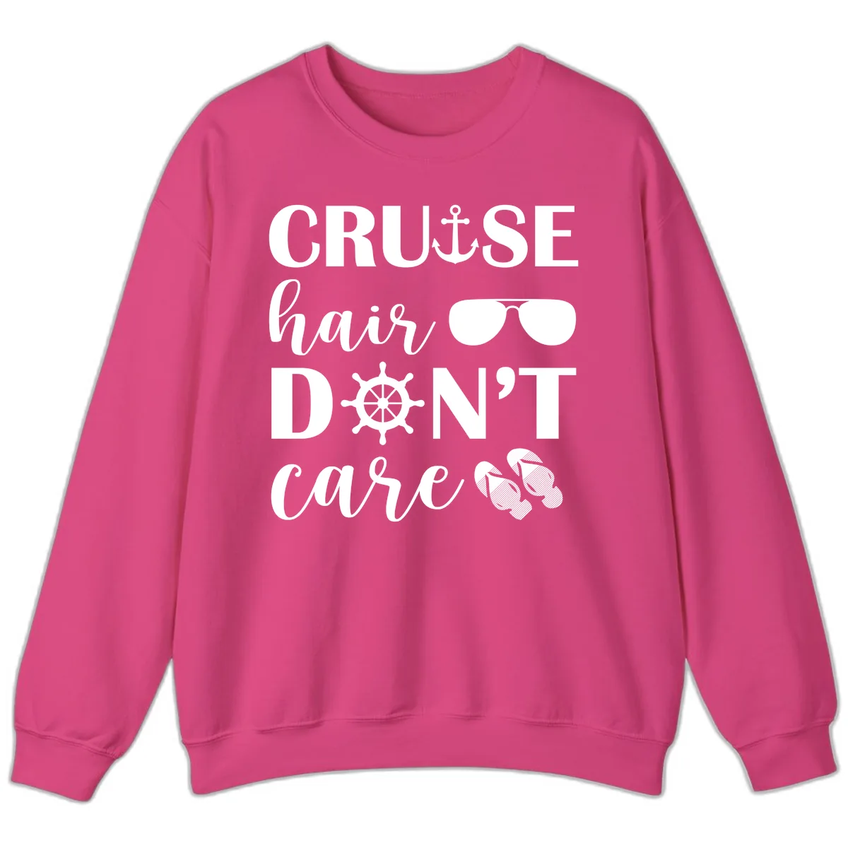 Cruise Hair Don't Care Sweatshirt in Heliconia