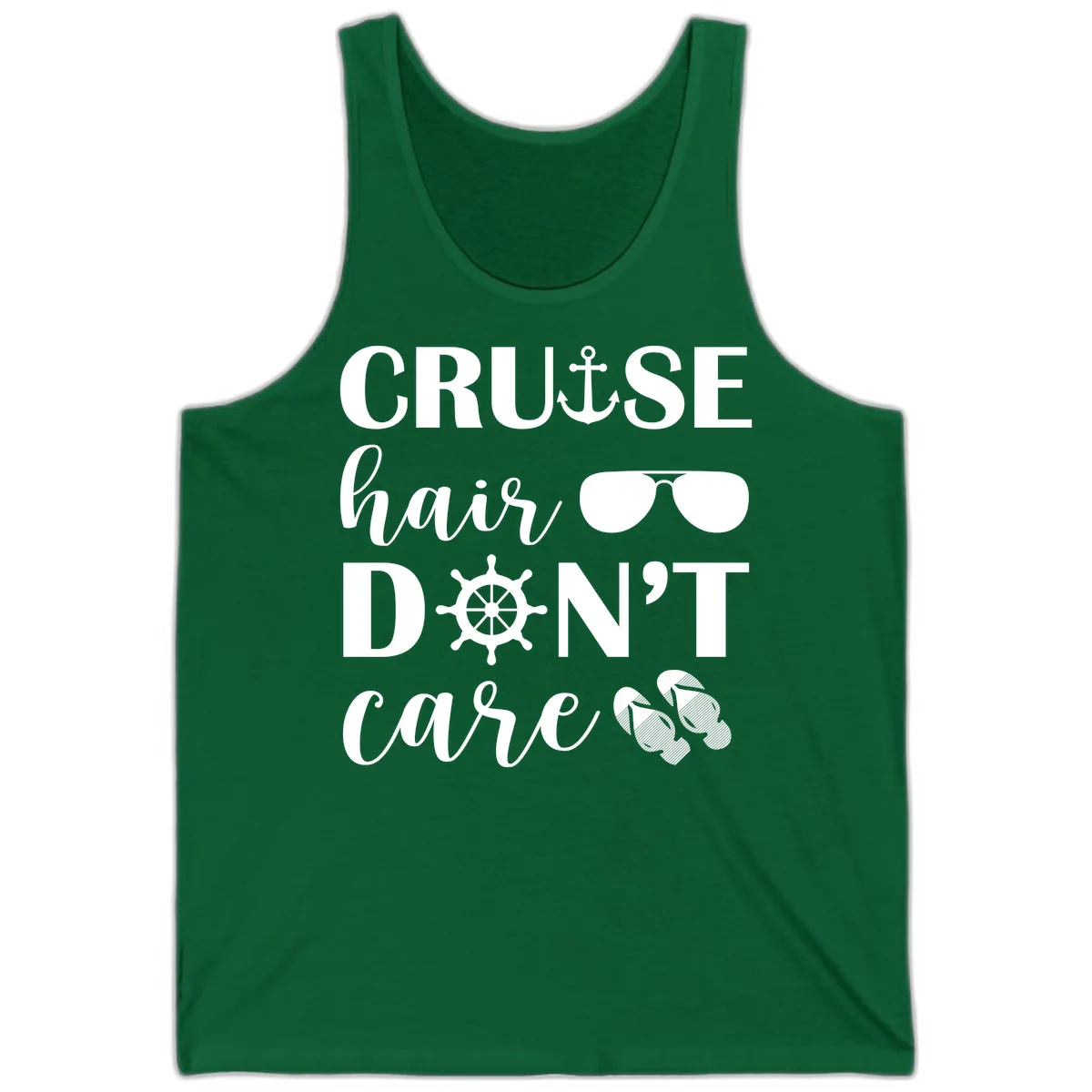 Cruise Hair Don't Care Tank in Kelly