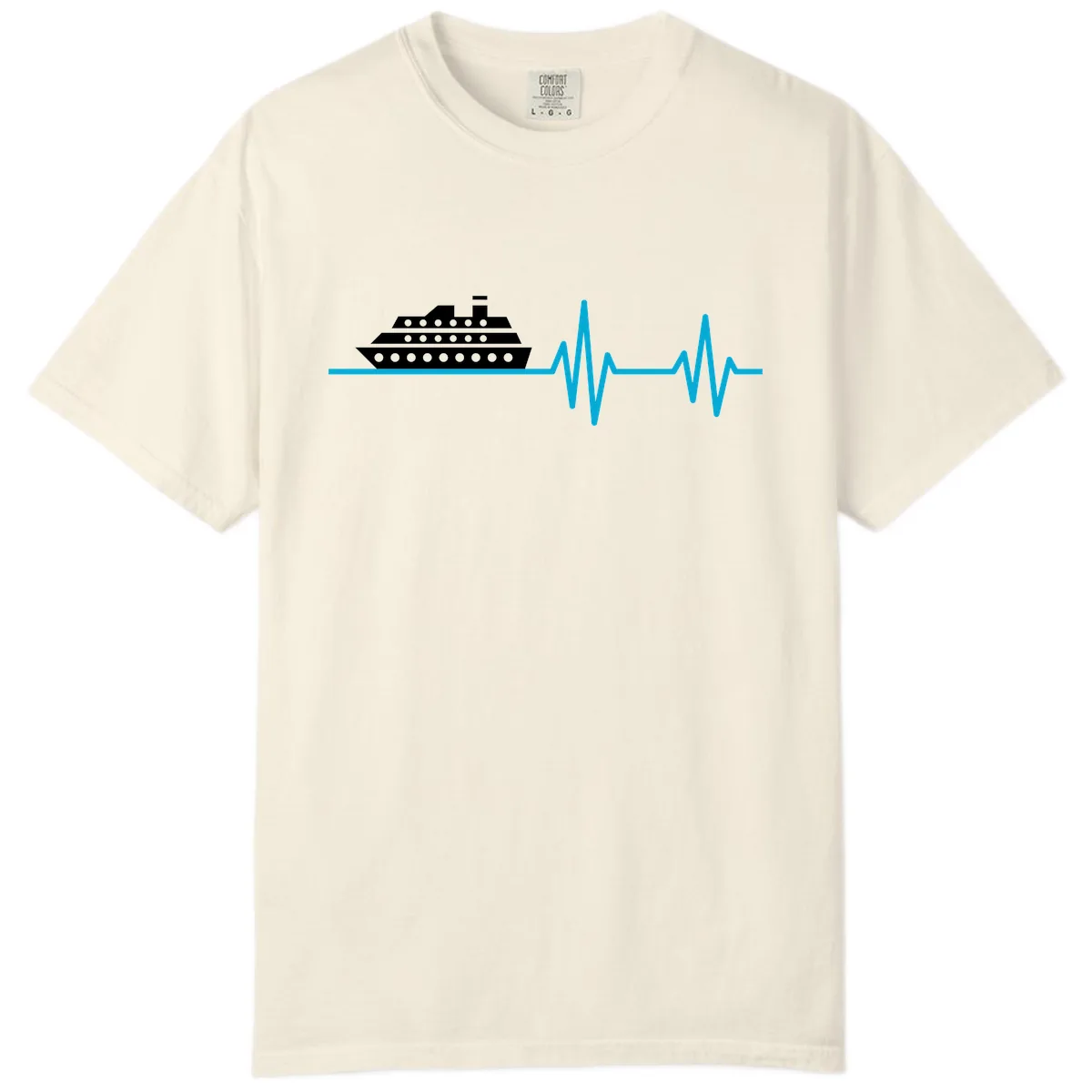 Cruise Ship Heartbeat Comfort Color in Ivory