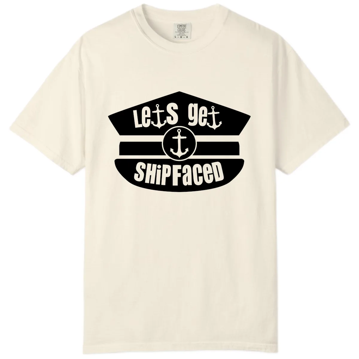Let's Get Shipfaced Comfort Color in Ivory