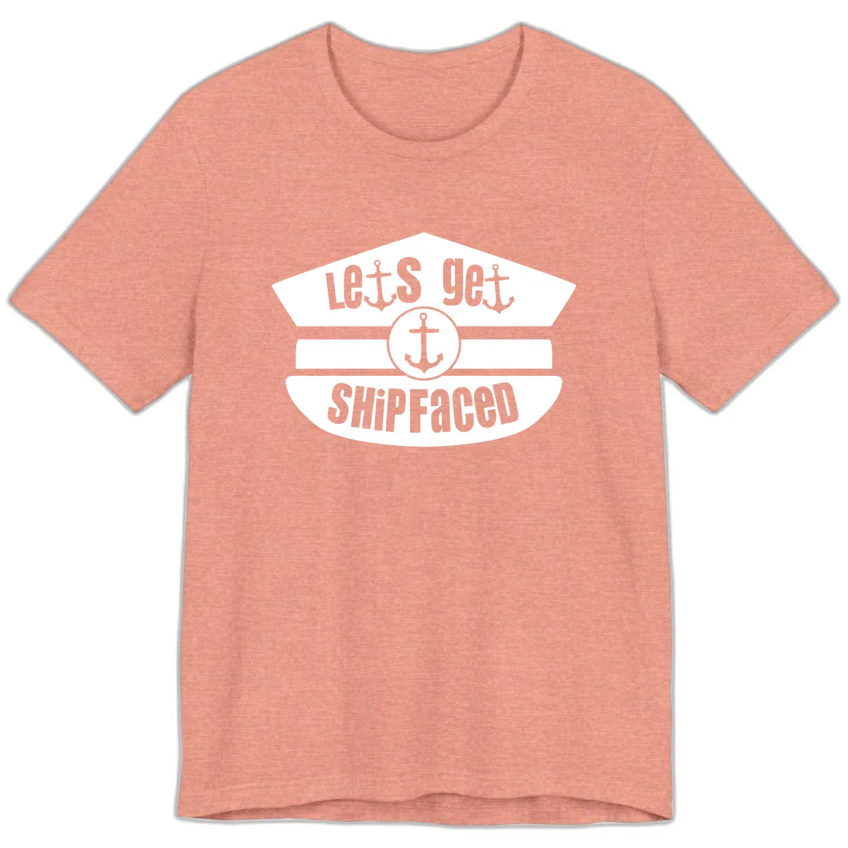Let's Get Shipfaced Premium T-Shirt in Heather Sunset