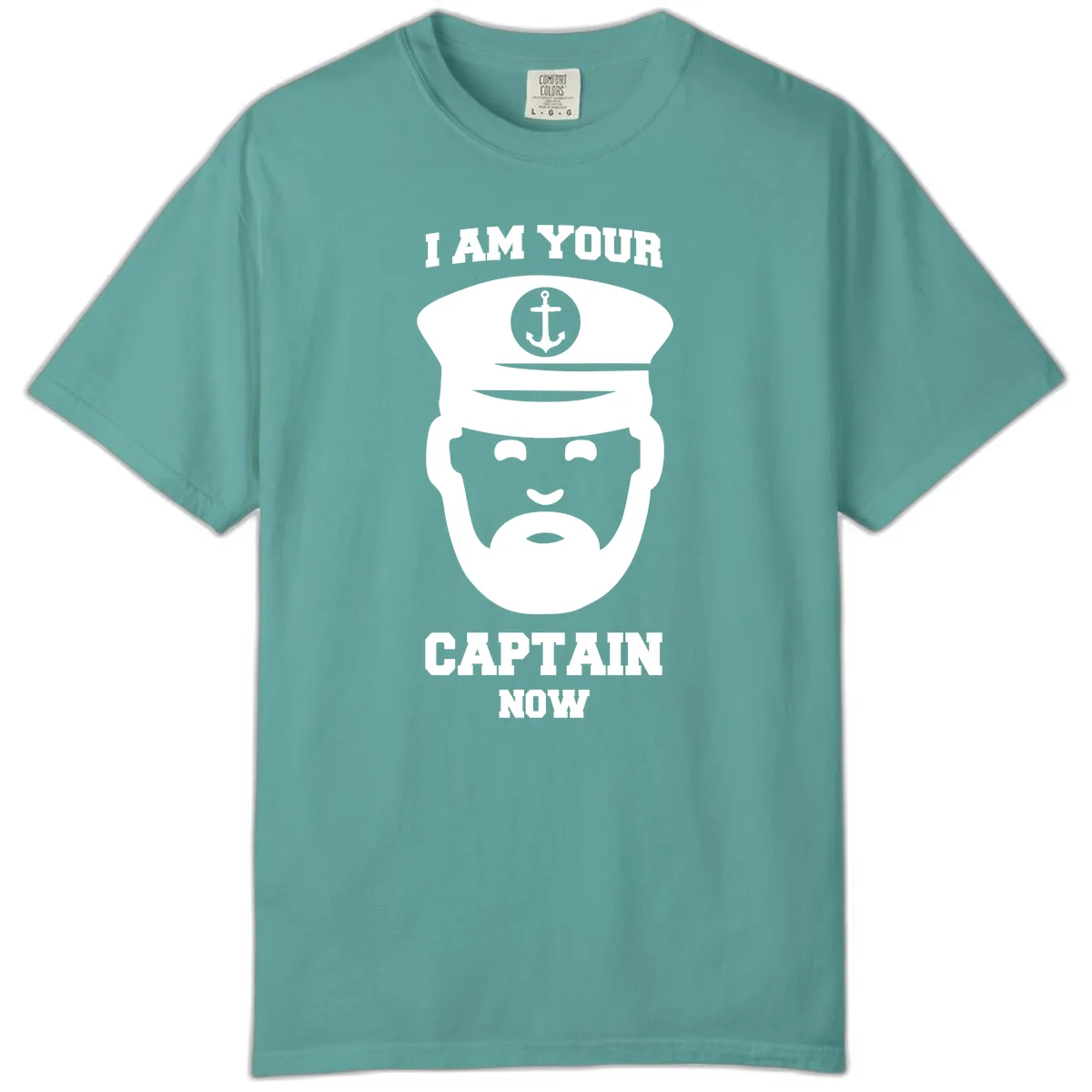 I Am Your Captain Now Comfort Color in Seafoam