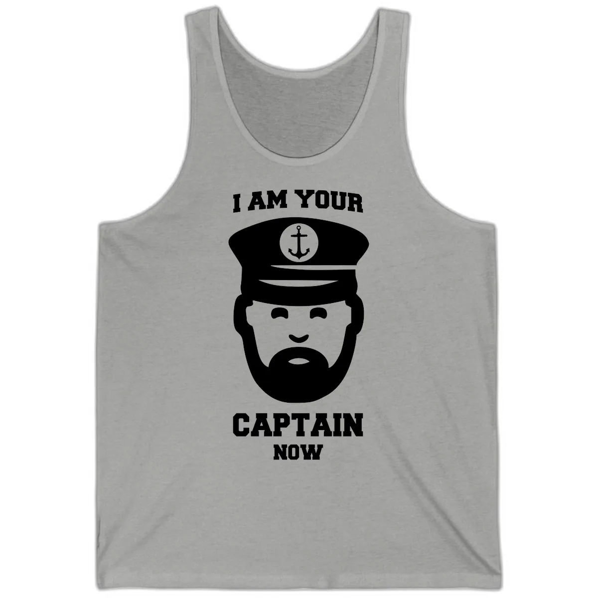I Am Your Captain Now Tank in Athletic Heather