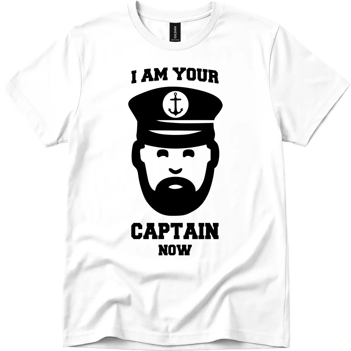 I Am Your Captain Now T-Shirt in White