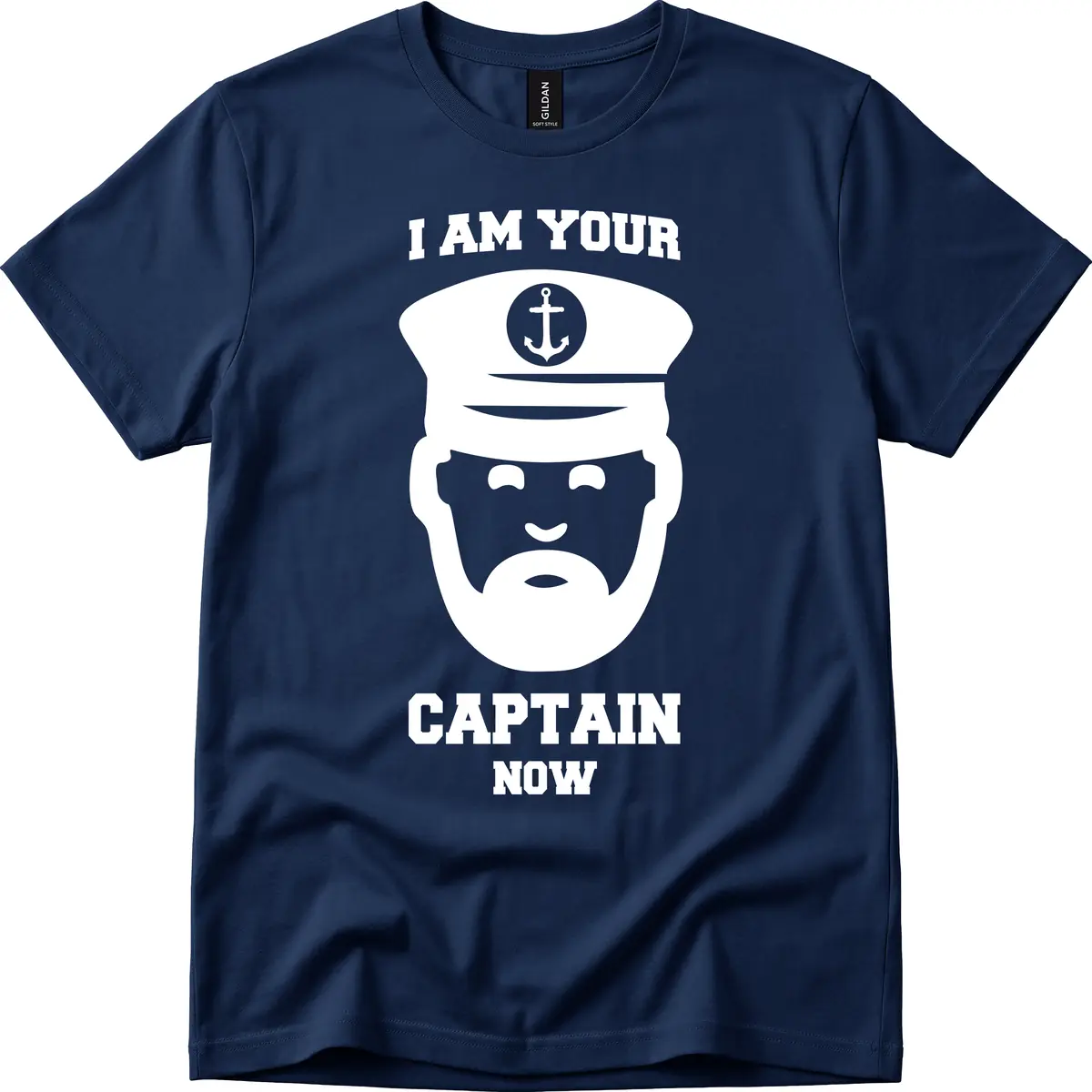 I Am Your Captain Now T-Shirt in Navy