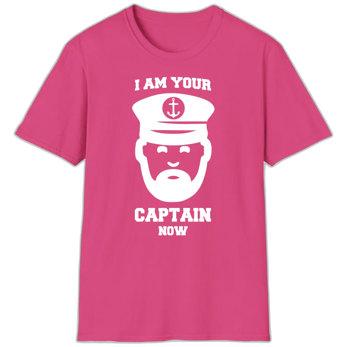 I Am Your Captain Now T-Shirt in Heliconia