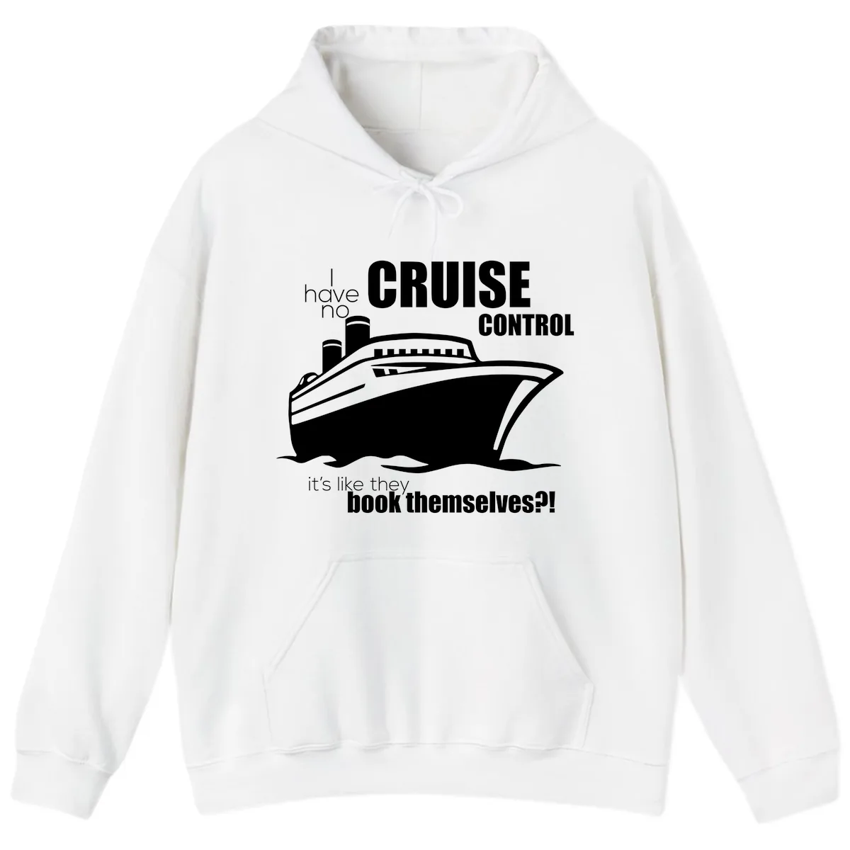 No Cruise Control Hoodie in White