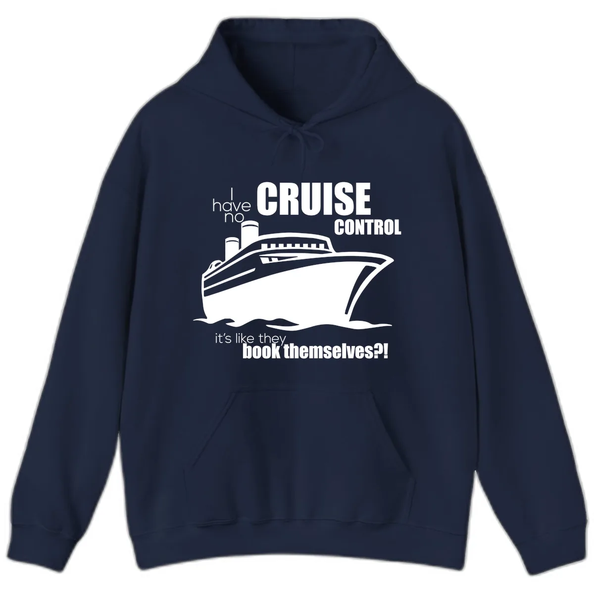 No Cruise Control Hoodie in Navy