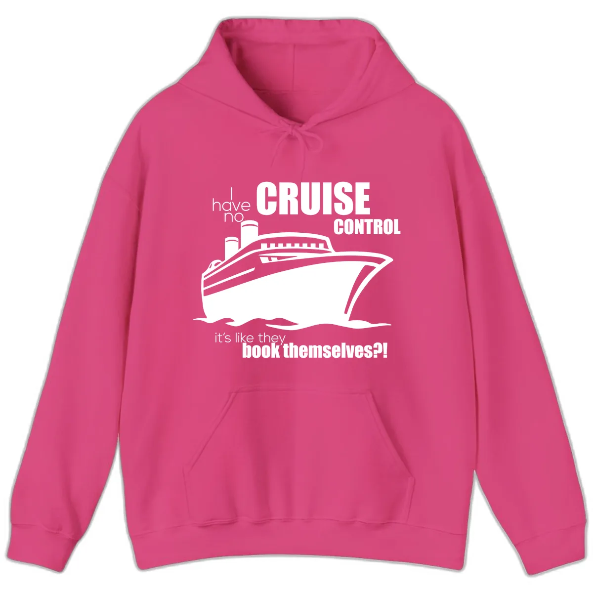No Cruise Control Hoodie in Heliconia