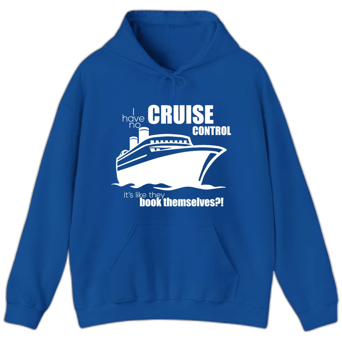 No Cruise Control Hoodie in Royal