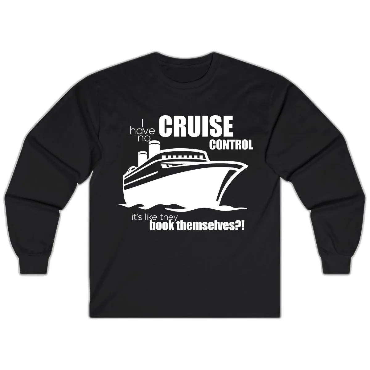 No Cruise Control Long Sleeve in Black